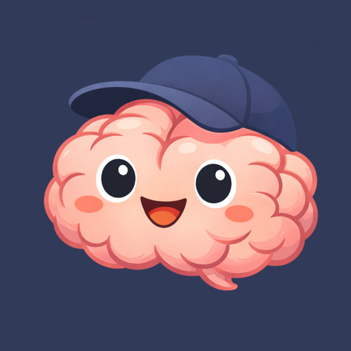 Brainote mascot: a smiling brain wearing a cap